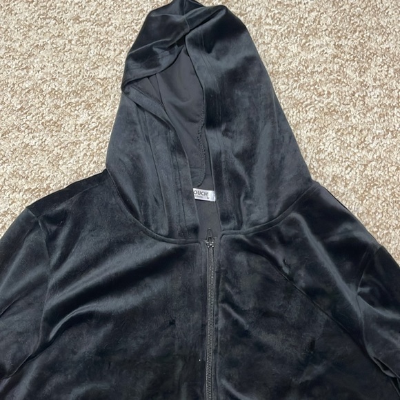 Hot Touch Black Velvet Jacket Size M - Picture 3 of 7